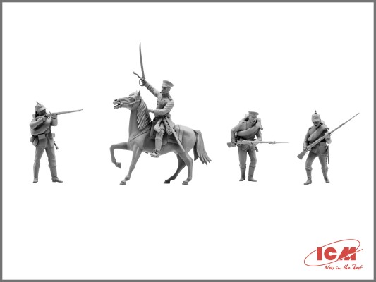 Збірна модель 1/35 Фігури Прусська лінійна піхота (1870-1871) ICM 35012 детальное изображение Фигуры 1/35 Фигуры