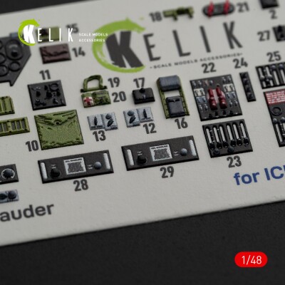 B-26B Marauder 3D interior decal for ICM kit 1/48 KELIK K48084 детальное изображение 3D Декали Афтермаркет