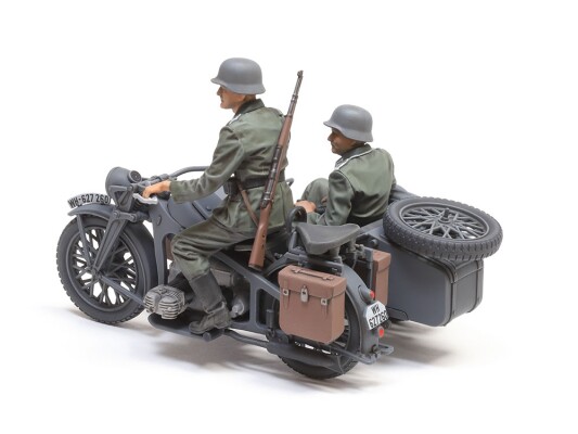 Збірна модель 1/35 Німецький мотоцикл KS600 з коляскою Tamiya 35384 детальное изображение Мотоциклы Военная техника