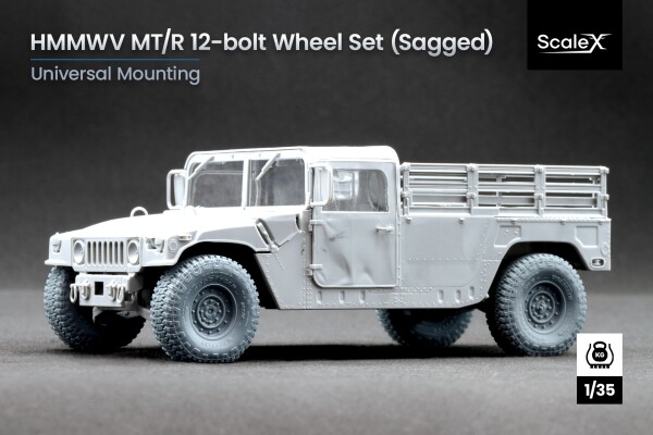 Набір коліс (з деформацією) для HMMWV MT/R 12-bolt ScaleX WM 35002S детальное изображение Колёса Афтермаркет