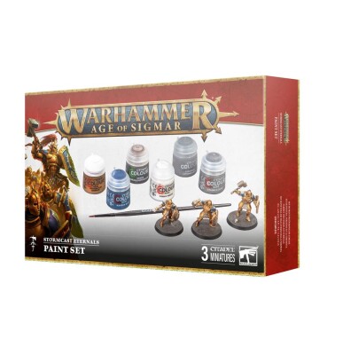 Ігровий набір Warhammer AGE OF SIGMAR - STORMCAST ETHERNALS + PAINT SET детальное изображение Вечные Громовержцы Порядок