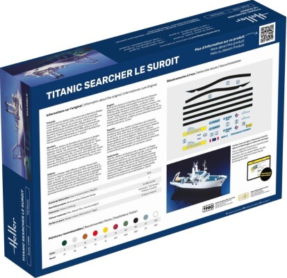 Сборная модель 1/200 Поисковое судно Титаника Le Suroit Хеллер 80615 детальное изображение Флот 1/200 Флот