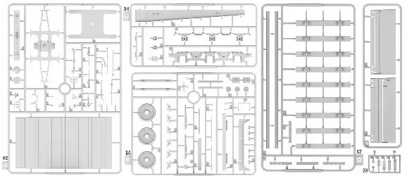 Німецька важка платформа-вагон 1/35 типу SSyms вантажопідйомністю 80 тонн T-Model TK3501A детальное изображение Железная дорога 1/35 Железная дорога