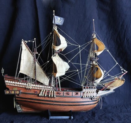 Scale wooden model 1/100 Pirate ship &quot;Buccaneer&quot; OcCre 12002 детальное изображение Корабли Модели из дерева