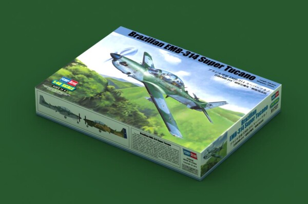Сборная модель 1/48 Бразильский лёгкий турбовинтовой штурмовик EMB-314 Super Tucano ХоббиБосс 81727 детальное изображение Самолеты 1/48 Самолеты