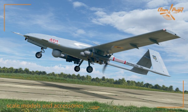 Scale model 1/48 UAV Bayraktar TB.2 Clear Prop 4809 детальное изображение БПЛА Авиация