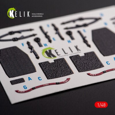 UH-60A Black Hawk - Type 1 3D декаль інтер'єр для комплекту ICM 1/48 KELIK K48113 детальное изображение 3D Декали Афтермаркет