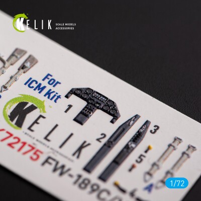 FW-189C/V-6 3D interior decal for kit ICM 1/72 KELIK K72175 детальное изображение 3D Декали Афтермаркет