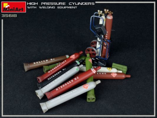 High Pressure Cylinders w/Welding Equipment детальное изображение Аксессуары 1/35 Диорамы