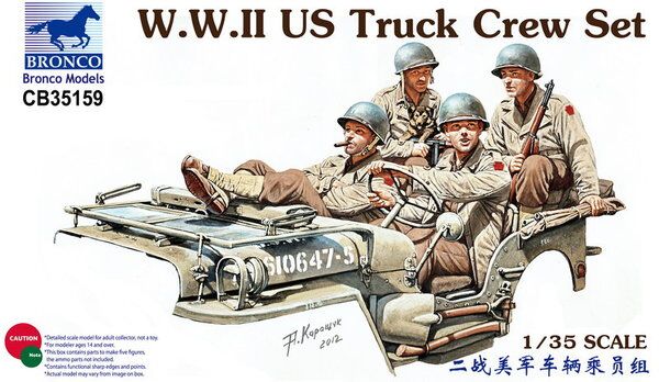 Scale model 1/35 Figures US Bronco Truck Crew 35159 детальное изображение Фигуры 1/35 Фигуры