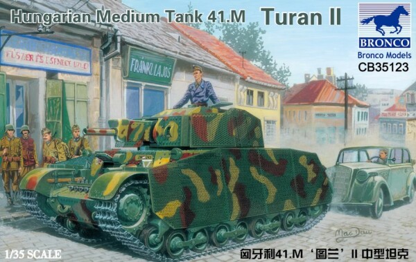 Збірна модель 1/35 угорський середній танк 41.M Turan II Bronco 35123 детальное изображение Бронетехника 1/35 Бронетехника