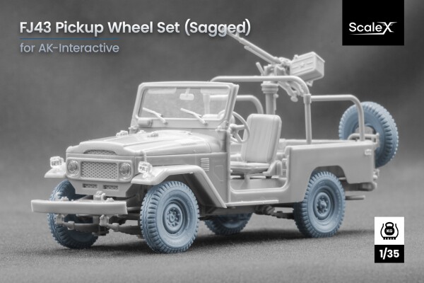 Набор колес (с деформацией) для Тойота FJ43 от AK-Interactive ScaleX WM 35033S детальное изображение Колёса Афтермаркет