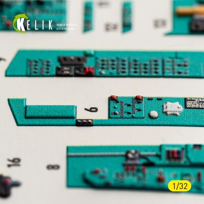 MiG-23 MLD 3D декаль інтер'єр для комплекту Trumpeter 1/32 KELIK K32069 детальное изображение 3D Декали Афтермаркет