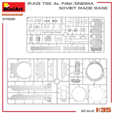 Збірна модель 1/35 Іракський танк Т-55А AL FAW/Enigma MiniArt 37095 детальное изображение Бронетехника 1/35 Бронетехника