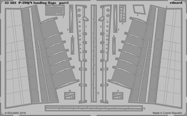 P-39Q/N landing flaps детальное изображение Фототравление Афтермаркет