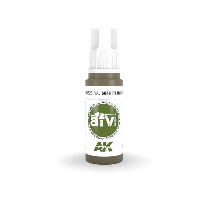 Акрилова фарба RAL 6040 F9 HELLOLIV / Світло-оливковий – AFV АК-interactive AK11323 детальное изображение AFV Series AK 3rd Generation