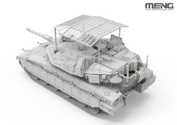 Збірна модель 1/35 Танк Меркава Mk.4M з решітчастою бронею на даху Meng TS-056 детальное изображение Бронетехника 1/35 Бронетехника