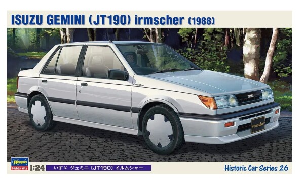 Збірна модель 1/24 Автомобіль Isuzu Gemini (JT190) Irmscher Hasegawa 21126 детальное изображение Автомобили 1/24 Автомобили