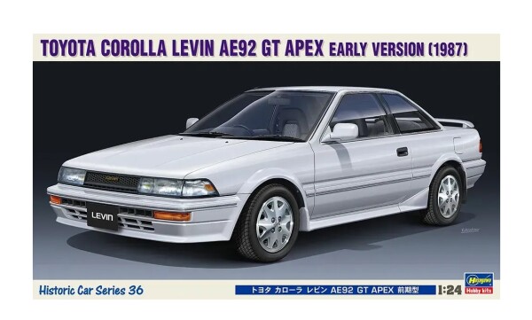 Збірна модель 1/24 Автомобіль Toyota Corolla Levin AE92 Apex Hasegawa 21136 детальное изображение Автомобили 1/24 Автомобили