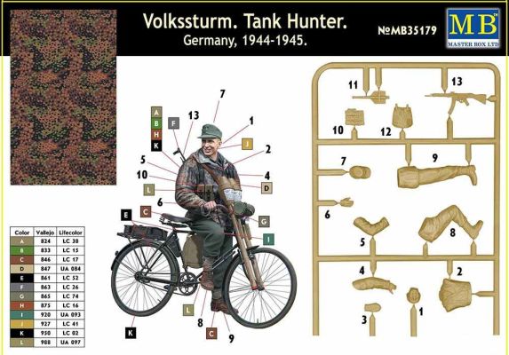 &quot;Volkssturm. Tank Hunter. Germany, 1944-1945&quot; детальное изображение Фигуры 1/35 Фигуры