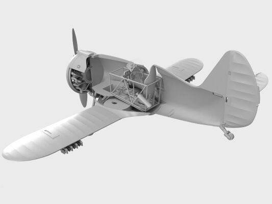 Військовий біплан І-153 “Чайка” детальное изображение Самолеты 1/32 Самолеты