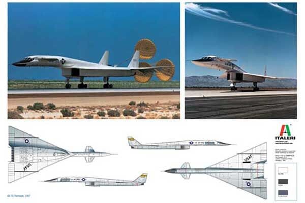 Збірна модель 1/72 Літак XB - 70 Валькірія Italeri 1282 детальное изображение Самолеты 1/72 Самолеты