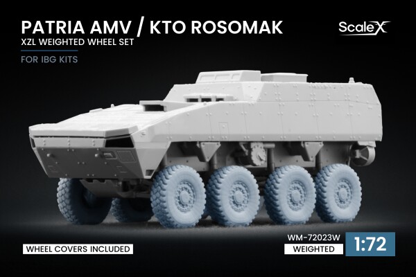 Набор колес (с деформацией) XZL+ для Patria AMV / KTO Rosomak от IBG ScaleX WM-72023W детальное изображение Колёса Афтермаркет