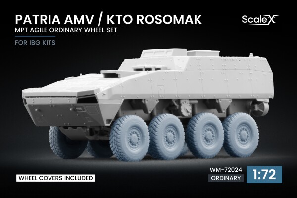 Набор колес MPT Agile для Patria AMV / KTO Rosomak от IBG ScaleX WM-72024 детальное изображение Колёса Афтермаркет