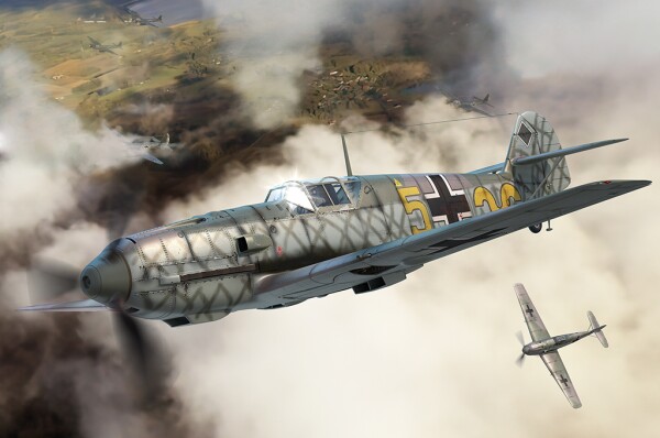 Збірна модель 1/48 Літак Messerschmitt Bf 109 E-3 HobbyBoss 81791 детальное изображение Самолеты 1/48 Самолеты