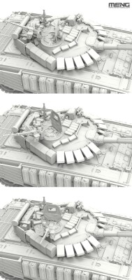 Збірна модель 1/72 Танк Т-72Б3М Meng 72-007 детальное изображение Бронетехника 1/72 Бронетехника