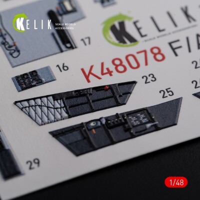 F/A-18F Super Hornet 3D decal interior for Meng 1/48 kit KELIK K48078 детальное изображение 3D Декали Афтермаркет