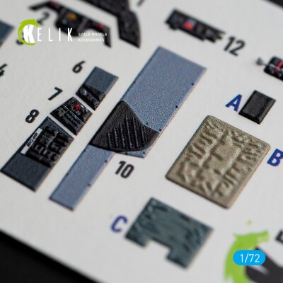 A1H Skyraider 3D interior decal for Hasegawa 1/72 KELIK K72064 детальное изображение 3D Декали Афтермаркет