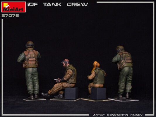 Scale model 1/35 Figures IDF Tank Crew Miniart 37076 детальное изображение Фигуры 1/35 Фигуры