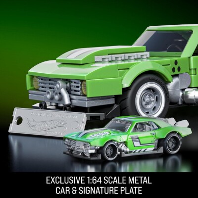 Коллекционная машинка-конструктор Hot Wheels Brick Shop Speed Custom ’68 Camaro (JFT16) детальное изображение Hot Wheels 