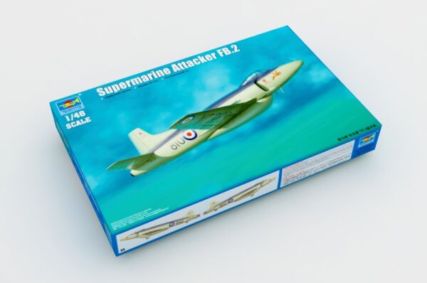 Scale model 1/48 British single-seat jet fighter Attacker FB.2 Trumpeter 02867 детальное изображение Самолеты 1/48 Самолеты
