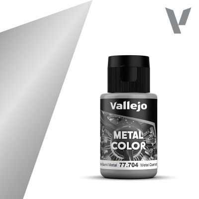 Акрилова фарба Палений метал (Pale Burnt Metal) Vallejo Metal Color VAL 77704 детальное изображение Металлики и металлайзеры Модельная химия