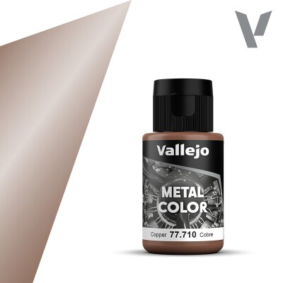 Акрилова фарба Мідь (Copper) Vallejo Metal Color VAL 77710 детальное изображение Металлики и металлайзеры Модельная химия