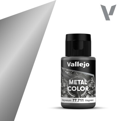 Акрилова фарба Магній (Magnesium) Vallejo Metal Color VAL 77711 детальное изображение Металлики и металлайзеры Модельная химия