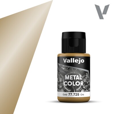 Акрилова фарба Золото (Gold) Vallejo Metal Color VAL 77725 детальное изображение Металлики и металлайзеры Модельная химия