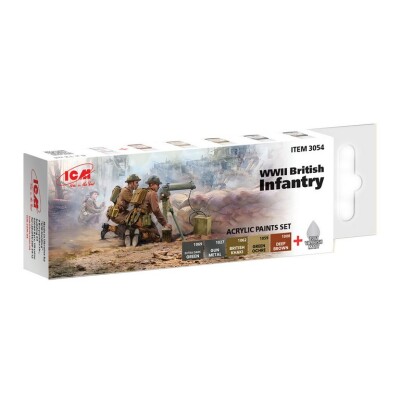 Set of acrylic frames for the of the British Infantry (Other World War) ICM3054 детальное изображение Наборы красок Краски