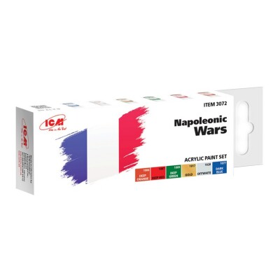 Set of acrylic paints for the Napoleonic Wars ICM 3072 детальное изображение Наборы красок Краски