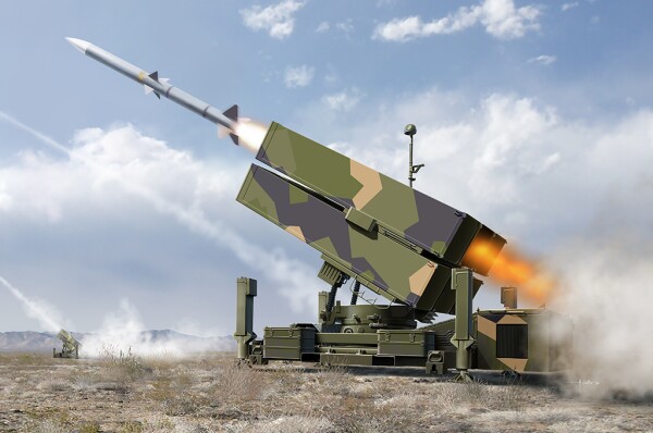 Scale model 1/35 Mobile Nasams (Norwegian Advanced Surface-to-Air Missile System) Trumpeter 01096 детальное изображение Зенитно ракетный комплекс Военная техника