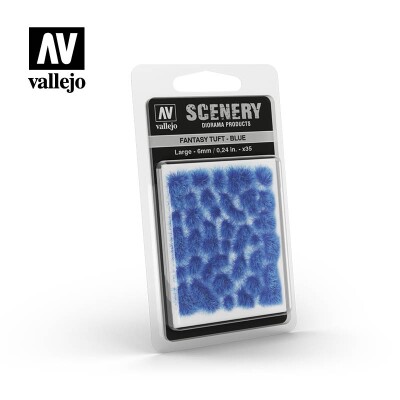 Синя трава для діорами (6мм) (Fantasy Tuft – Blue) Vallejo SC434 детальное изображение Наборы деталировки Диорамы