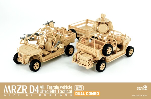 Збірна модель 1/35 Надлегкий тактичний всюдихід MRZR D4 (Dual Combo Set) Magic Factory 2005 детальное изображение Автомобили 1/35 Автомобили