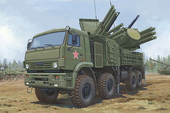 Збірна модель 1/35 ЗРГК 72В6Е4 96К6 Pantsir-S1 Trumpeter 01060 детальное изображение Зенитно ракетный комплекс Военная техника