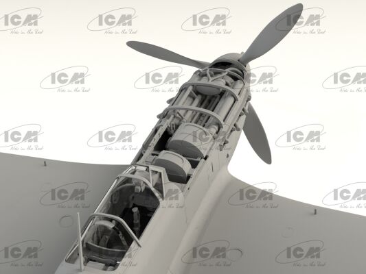 Збірна модель 1/32 Радянський винищувач Як-9Т ICM 32090 детальное изображение Самолеты 1/32 Самолеты