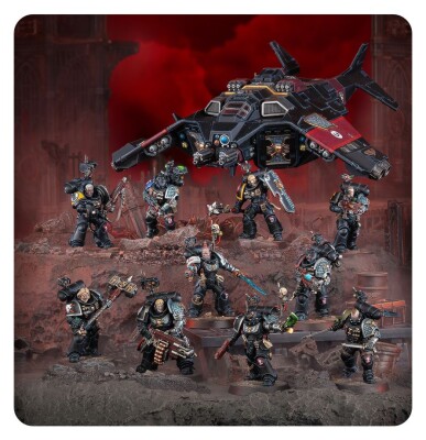 Игровой набор Warhammer 40000 - ARMAGEDDON BATTALION - DEATHWATCH детальное изображение Караул Смерти Космические Десантники