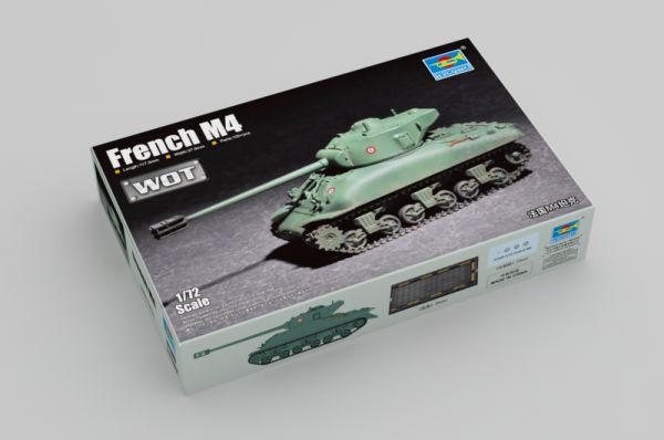 Збірна модель 1/72 американський танк French М4 Trumpeter 07169 детальное изображение Бронетехника 1/72 Бронетехника