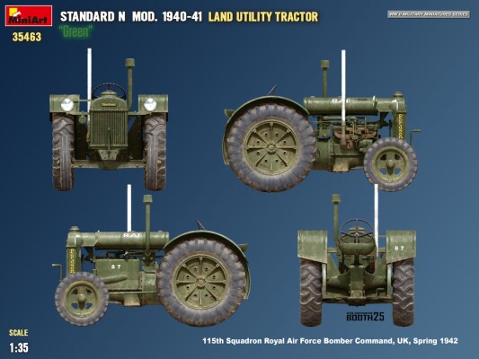 Сборная модель 1/35 Наземный универсальный трактор Standard N «Зеленый», модификация 1940-41 гг детальное изображение Автомобили 1/35 Автомобили