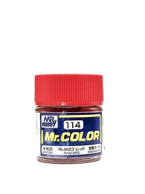 RLM23 Red semigloss, Mr. Color solvent-based paint 10 ml. (RLM23 Червоний напівматовий) детальное изображение Нитрокраски Краски